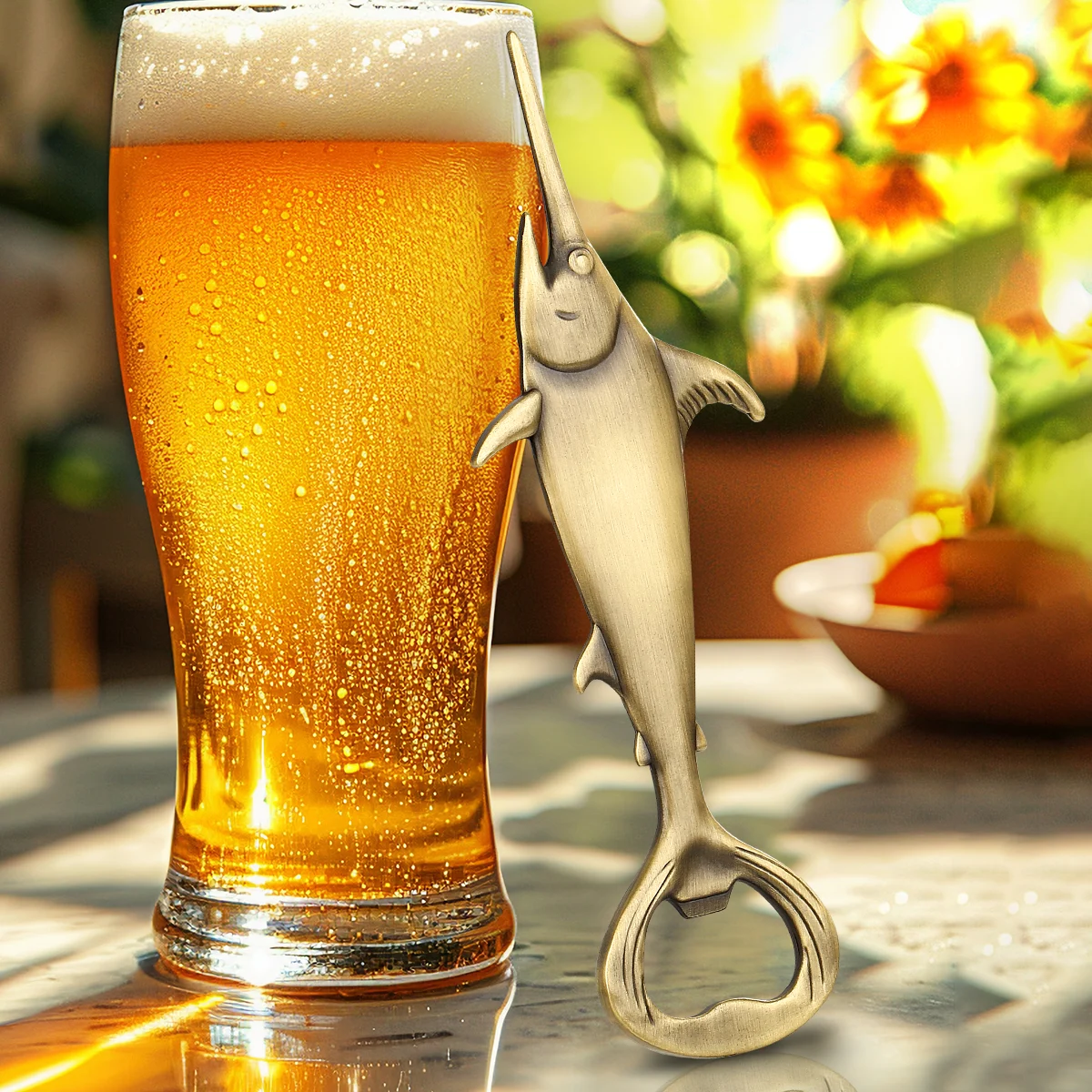 Creative Swordfish Handle Metal Beer Bottle Openers Kitchen Bar Accessories Tools Beer