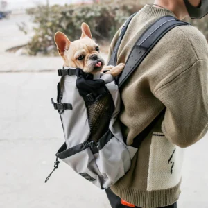 Pet Dog Carrier Bag Carrier For Dogs Backpack Out Double Shoulder Portable Travel