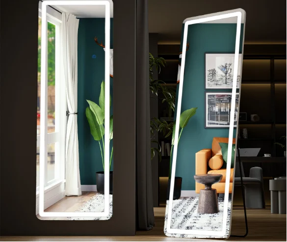 3 Color Lighting Mirror With LED Lights