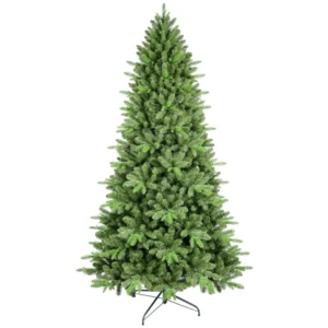 Artificial 6ft Green Christmas Tree With 1168 PE PVC Mixed Branch Tips, Hinged Premium &