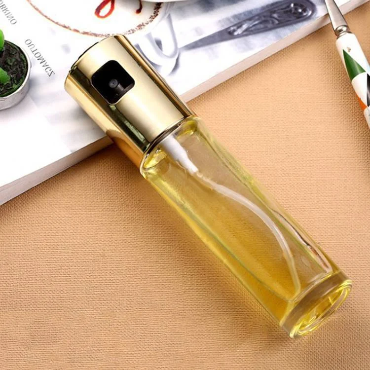 BBQ Healthy Kitchen Cooking Oil Vinegar Spray Bottle Push Type Oil Spray BottlePump Oil