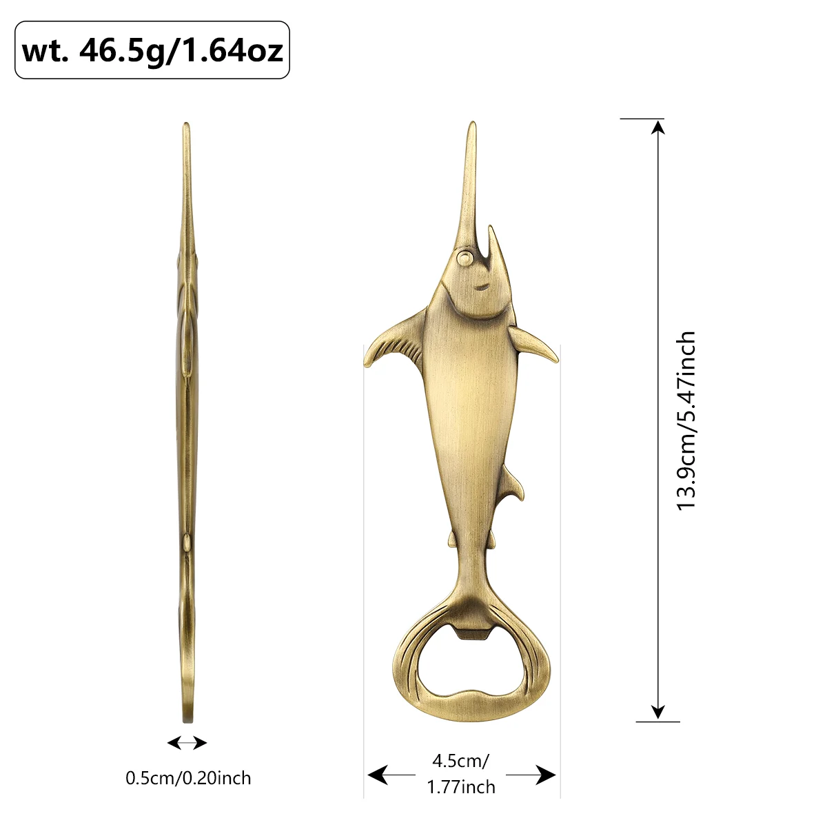 Creative Swordfish Handle Metal Beer Bottle Openers Kitchen Bar Accessories Tools Beer