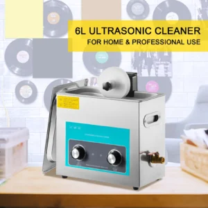Ultrasonic Vinyl Record Cleaner 6L 40kHz Vinyl Ultrasonic Cleaning Machine Knob Control