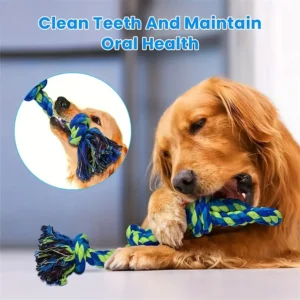 Heavy-Duty Rope Knot Dog Toys For Large Breeds Dental Health Chew And Interactive Tug Of