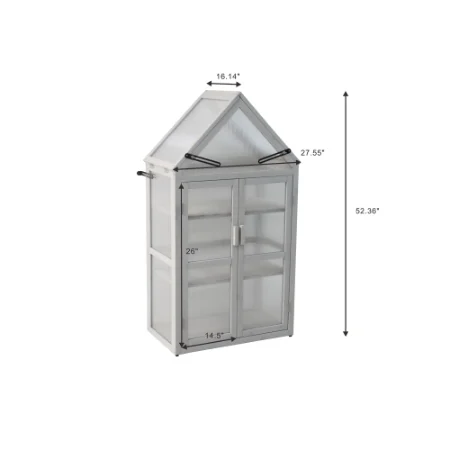 Mini Greenhouse Kit - Outdoor Plant Stand, Small Green House, Plant Stand Indoor, Green