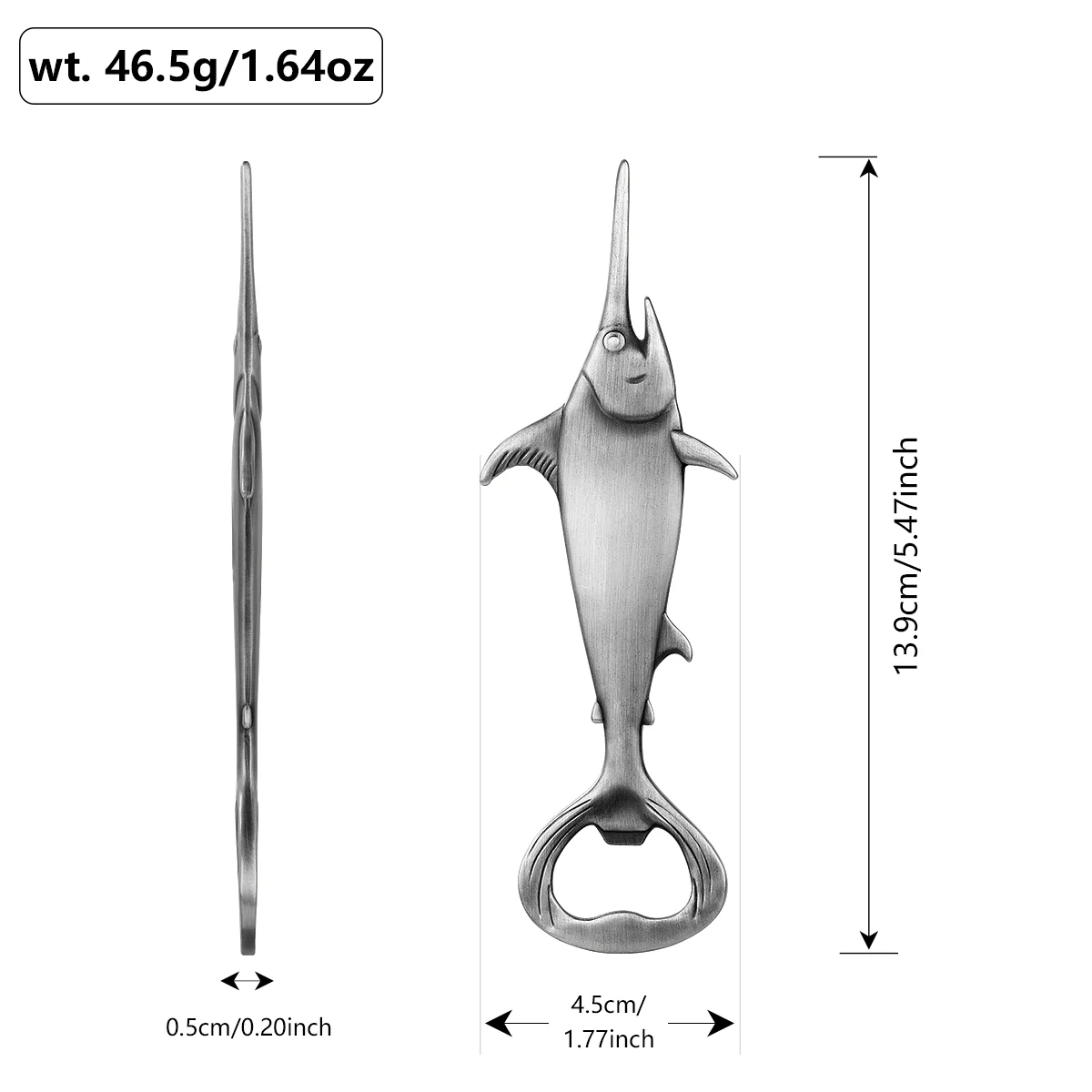 Creative Swordfish Handle Metal Beer Bottle Openers Kitchen Bar Accessories Tools Beer