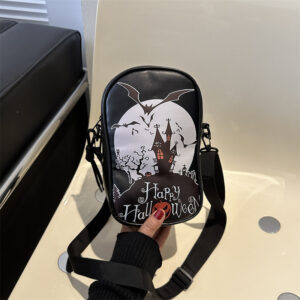 Haunted House Halloween Phone Crossbody Bag