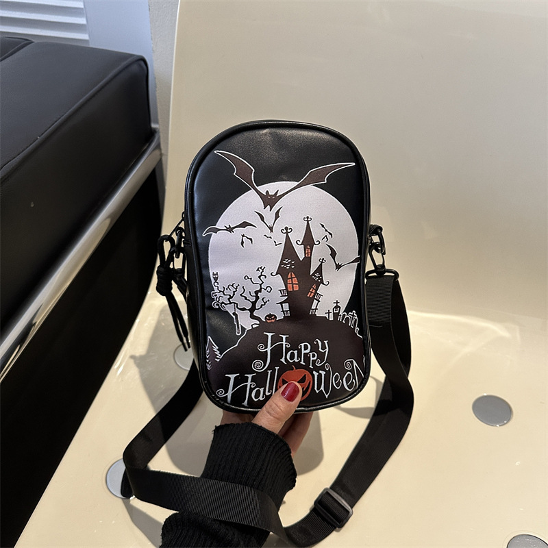 Haunted House Halloween Phone Crossbody Bag