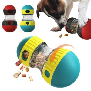 Food Dispensing Dog Toy Tumbler Leaky Food Ball Puzzle Toys Interactive Slowly Feeding