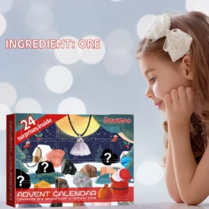 Dowmoo Christmas Advent Calendar Mineral Blind Box 24-Box Christmas Gift Toy Mineral